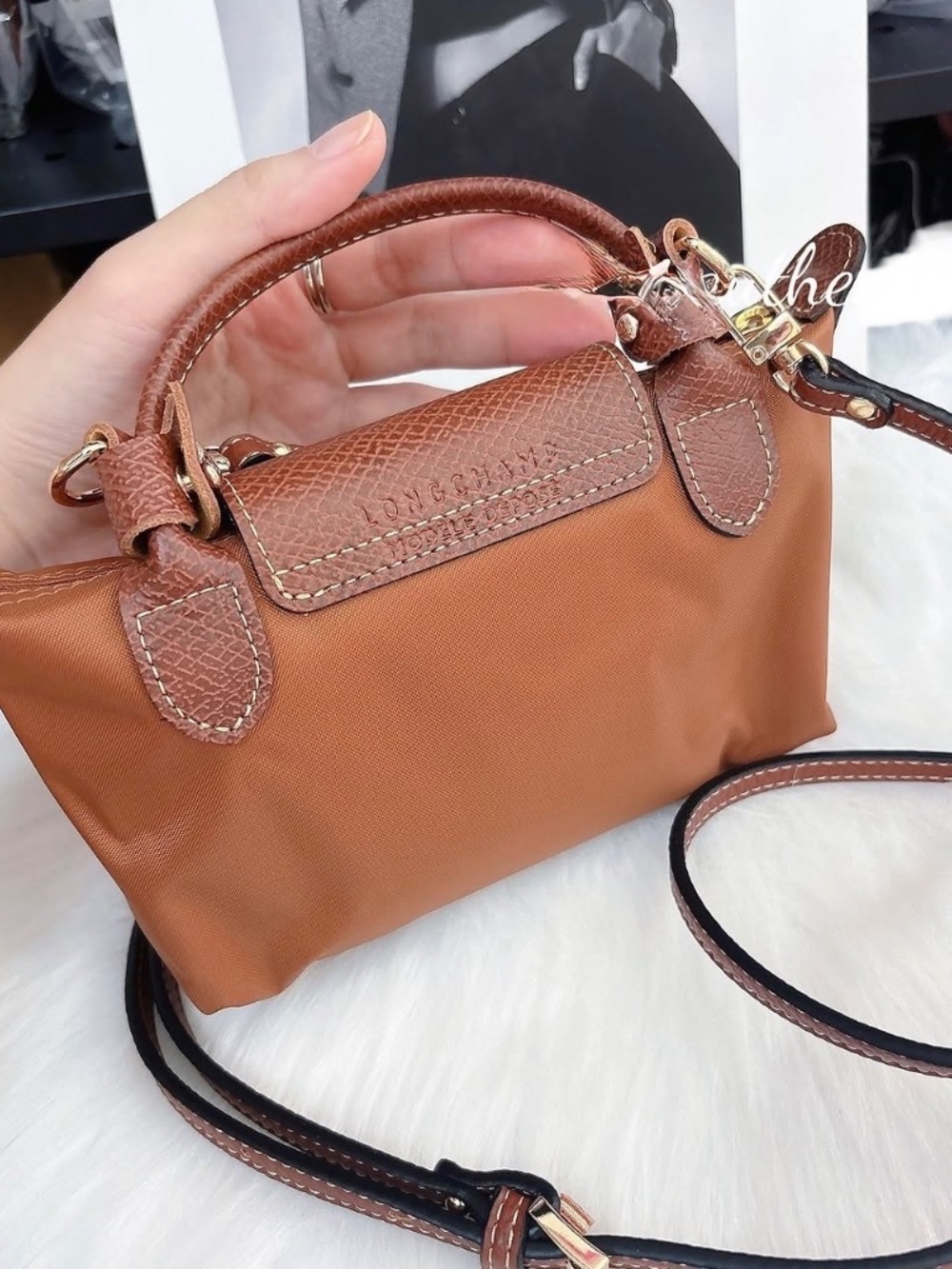 New Longchamp mini cognac - Picture 5 of 5